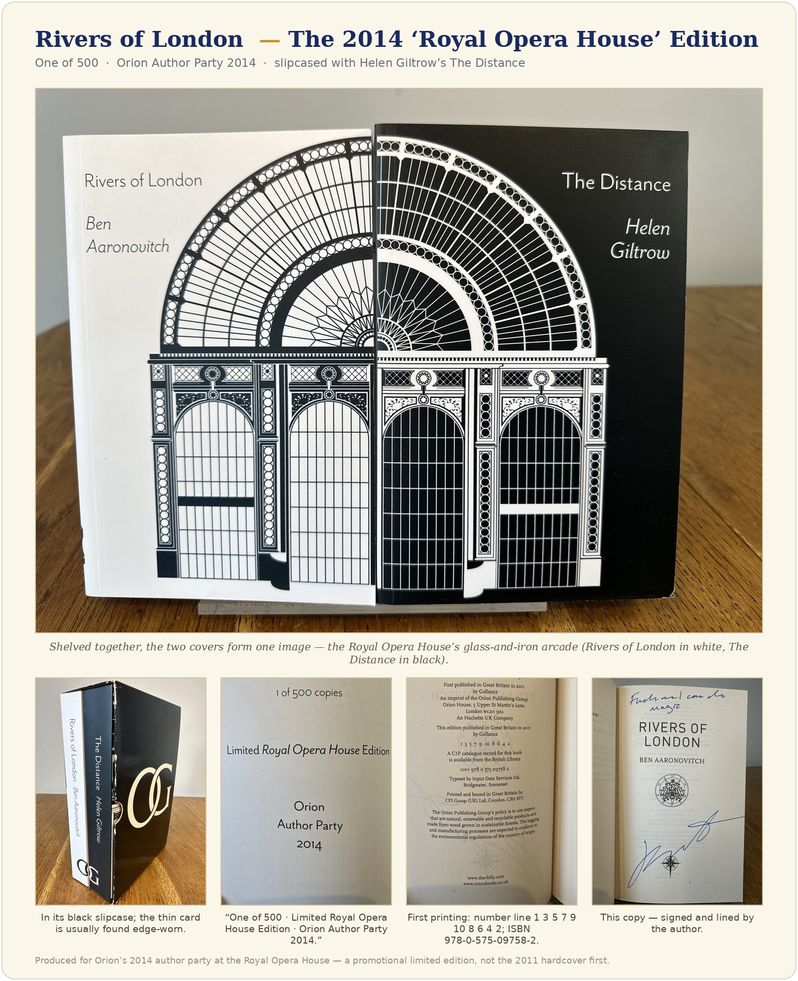The Royal Opera House Author's Event 2014 exclusive slipcase.